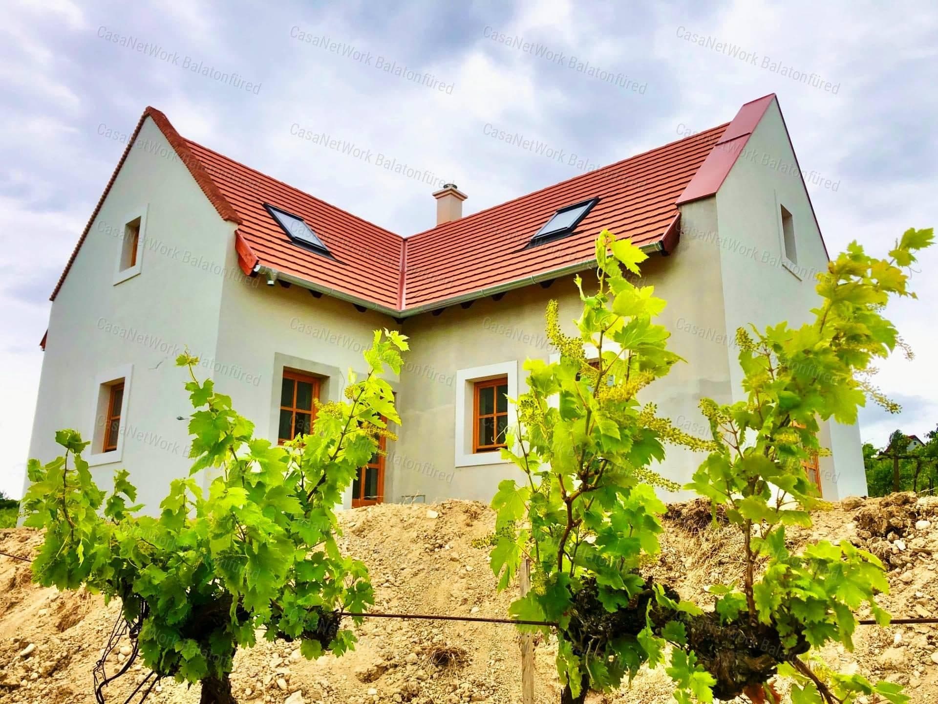 Wirtschaftsgebäude mit Weinbergen und Panoramablick in Szentantalfa